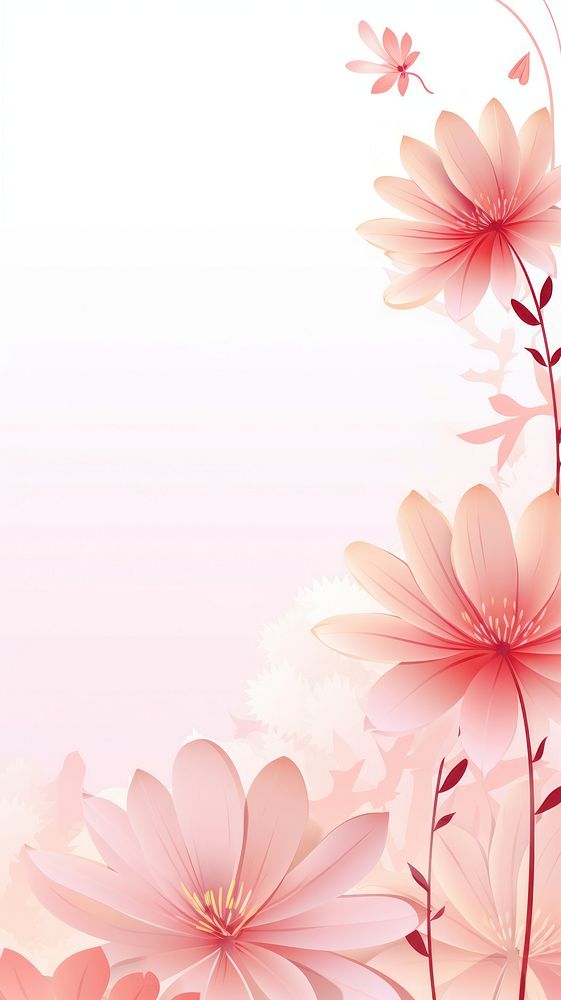 A flower pastel pink aesthetic border backgrounds pattern plant.