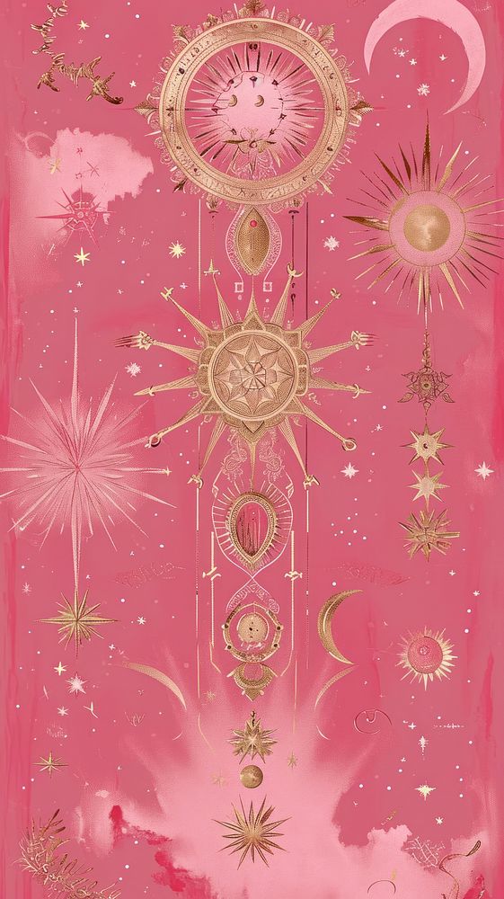 Vintage pink wallpaper pattern backgrounds creativity.