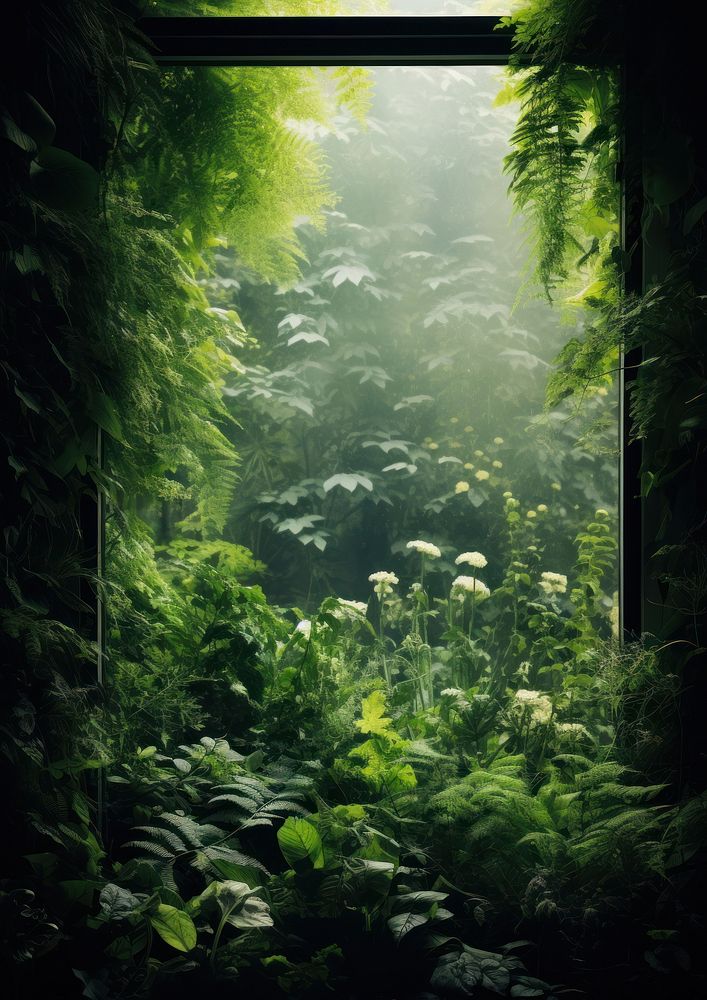 Greenery vegetation outdoors woodland. AI generated Image by rawpixel.