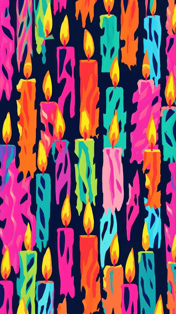 Candles pattern backgrounds abstract text. AI generated Image by rawpixel.