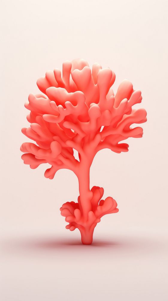 Coral plant furniture carnation. AI generated Image by rawpixel.
