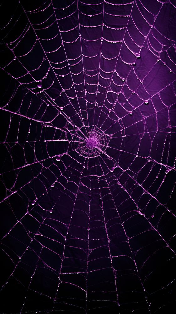  Dark purple spider web backgrounds arachnid invertebrate. AI generated Image by rawpixel.