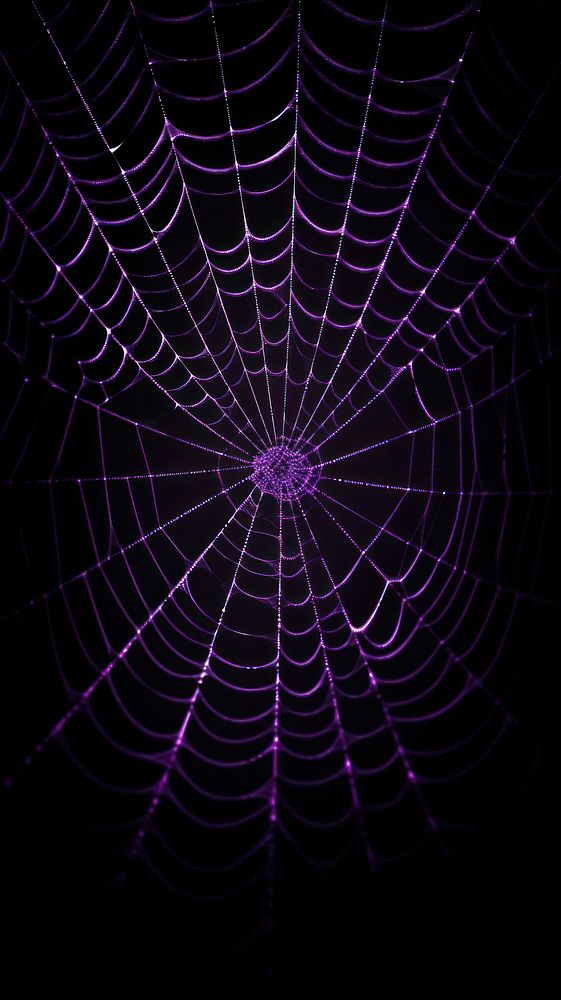  Dark purple spider web backgrounds concentric complexity. AI generated Image by rawpixel.