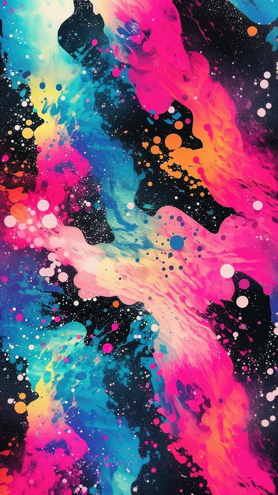 Galaxy backgrounds abstract painting. AI generated Image by rawpixel.