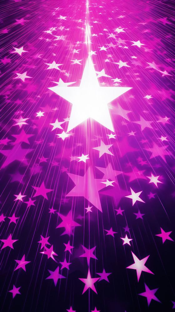  Glow star on the galaxy purple illuminated backgrounds. AI generated Image by rawpixel.