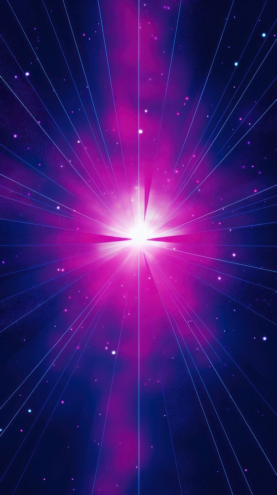  Glow star on the galaxy purple light night. AI generated Image by rawpixel.