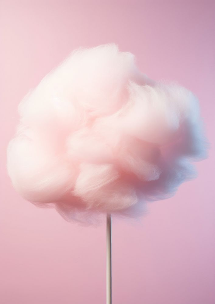  A candy floss confectionery softness purple. AI generated Image by rawpixel.