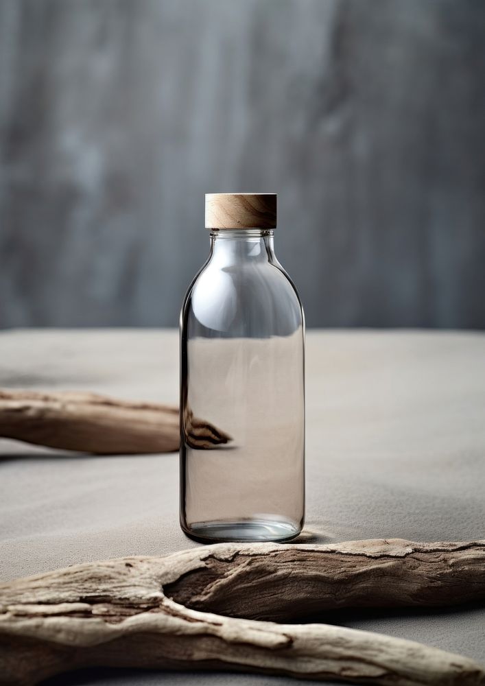 A reusable water bottle with driftwood drink jar refreshment.