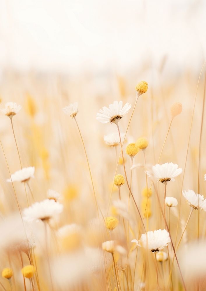  Field of wildflower landscapes backgrounds outdoors blossom. AI generated Image by rawpixel.