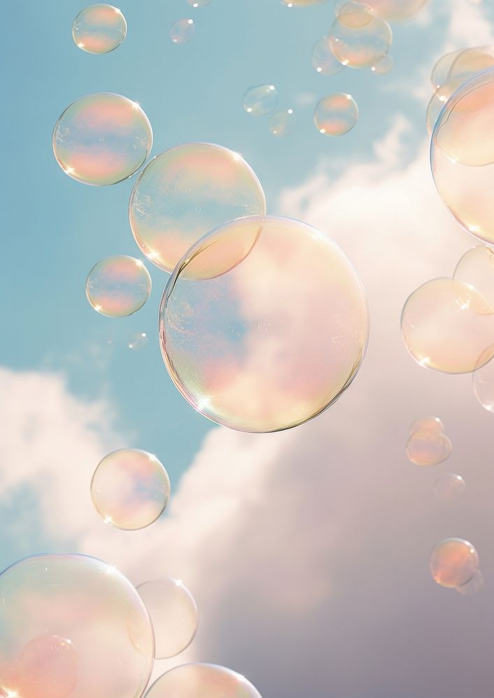 group soap bubbles floating cloud | Premium Photo - rawpixel