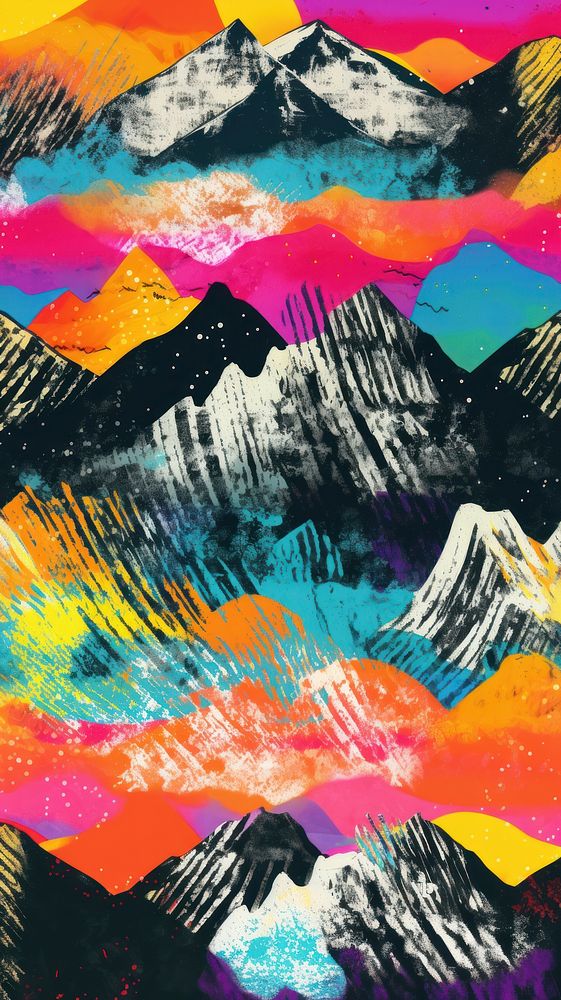 Mountain pattern backgrounds abstract outdoors. AI generated Image by rawpixel.