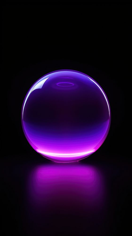  Neon gradient purple lighting sphere. AI generated Image by rawpixel.