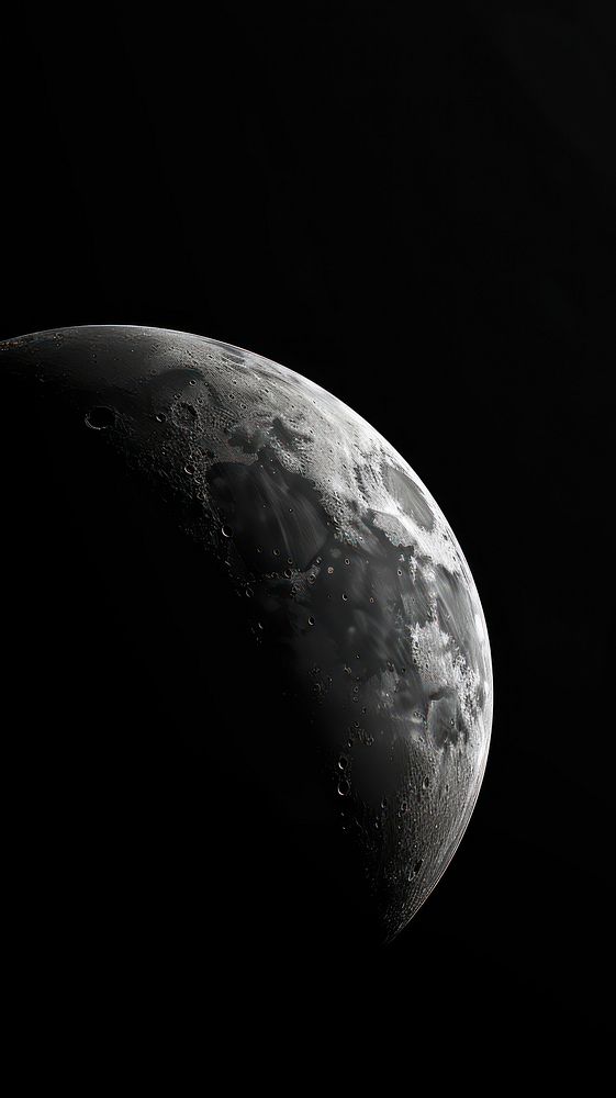 Black and white photo of the moon astronomy outdoors planet.