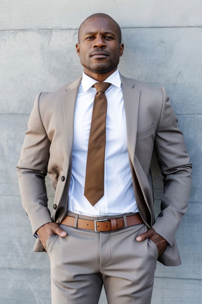Affrican american businessman blazer shirt adult.