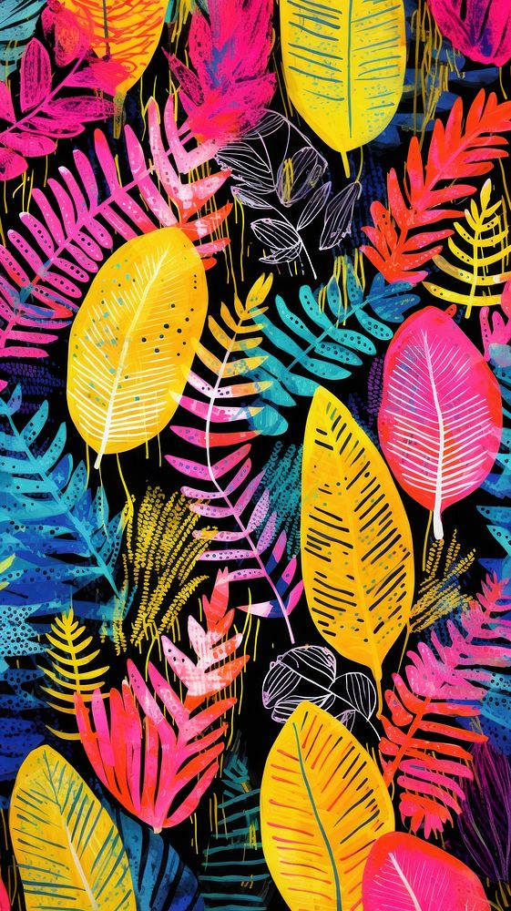 Plants pattern plant backgrounds outdoors. AI generated Image by rawpixel.