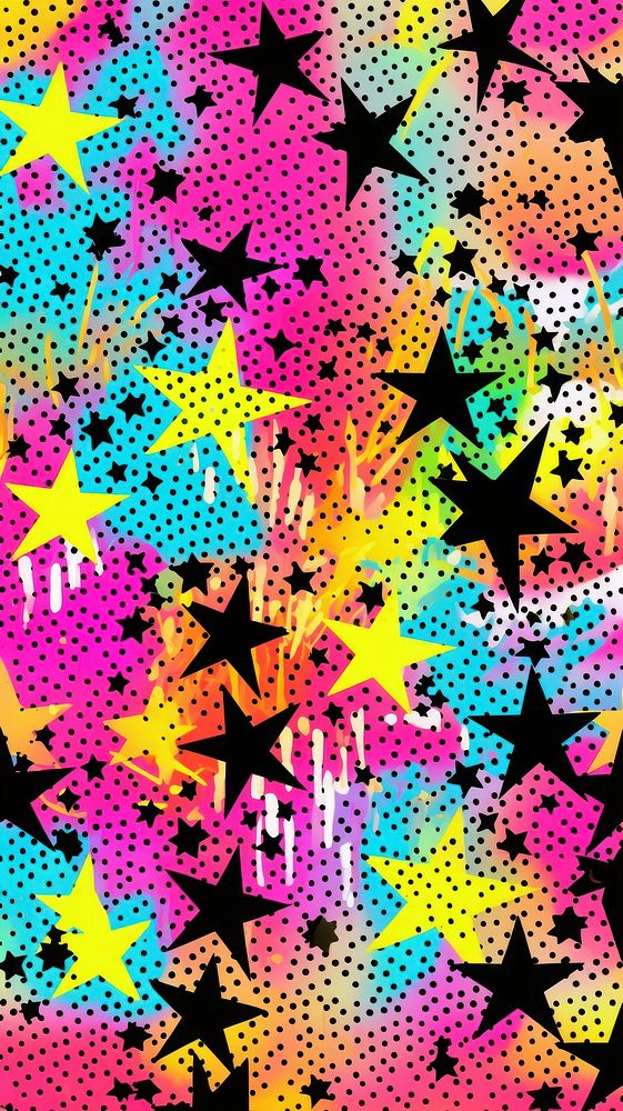 Star pattern backgrounds abstract art. AI generated Image by rawpixel.
