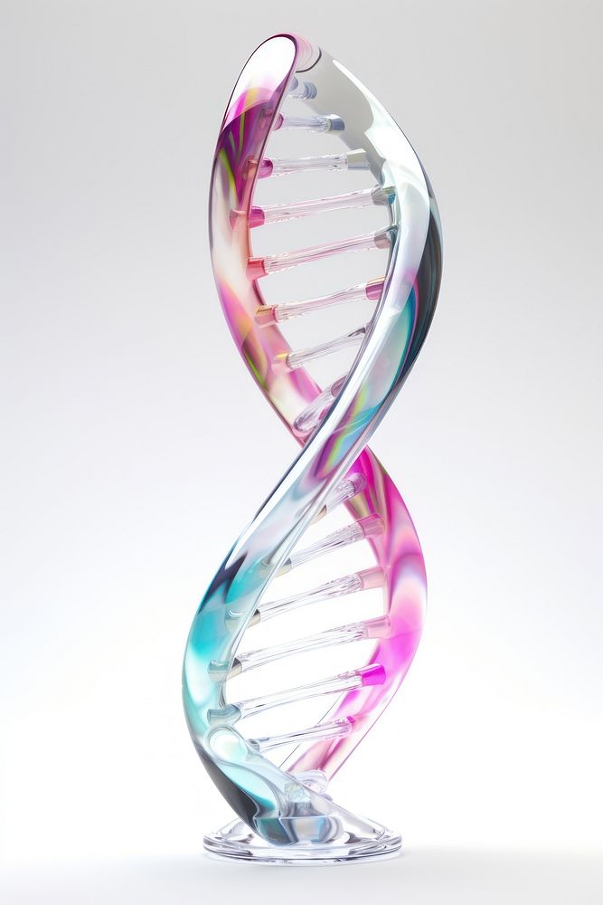 Dna shape white background architecture staircase.