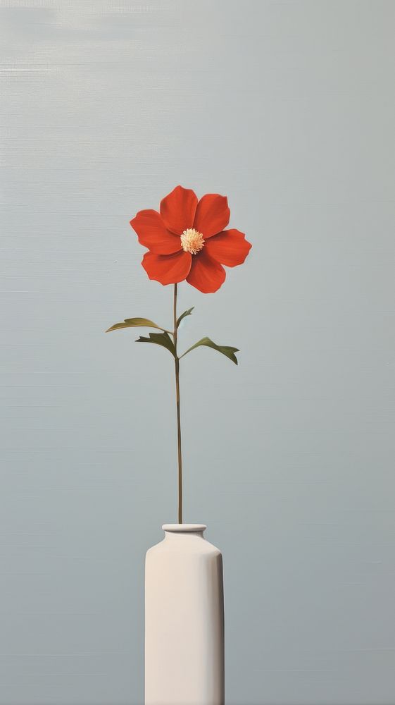 Minimal flower petal plant vase.