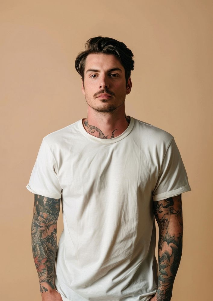 T shirt  tattoo portrait t-shirt.