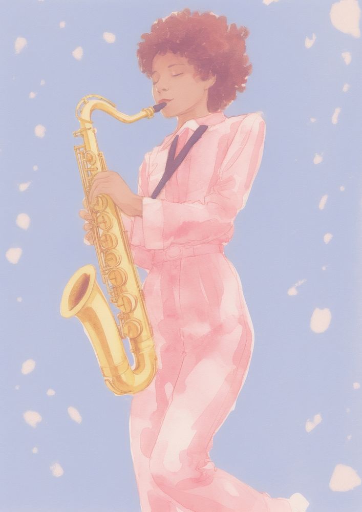 Person playing saxophone music saxophonist performance.