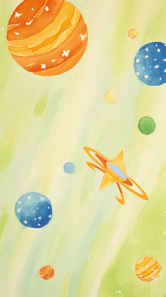  Rocket in galaxy star confectionery backgrounds. AI generated Image by rawpixel.