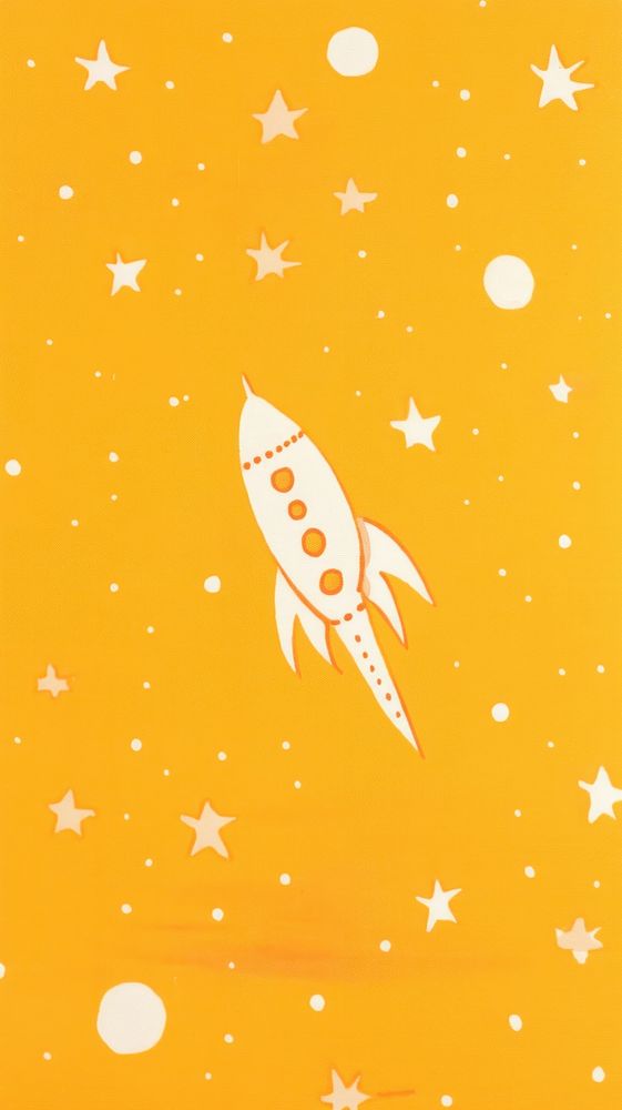  Rocket in galaxy pattern star backgrounds. AI generated Image by rawpixel.