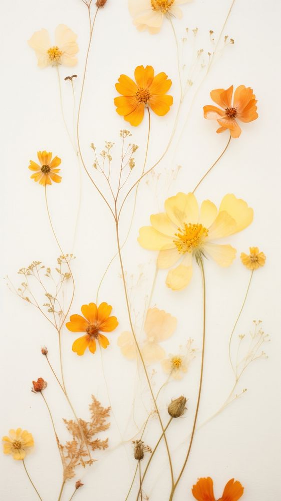 PNG Real pressed spring flowers pattern plant petal. AI generated Image by rawpixel.