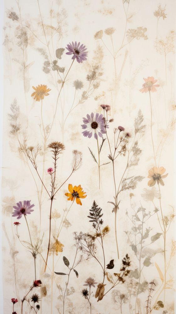 PNG Real pressed wild flowers backgrounds wallpaper pattern. AI generated Image by rawpixel.