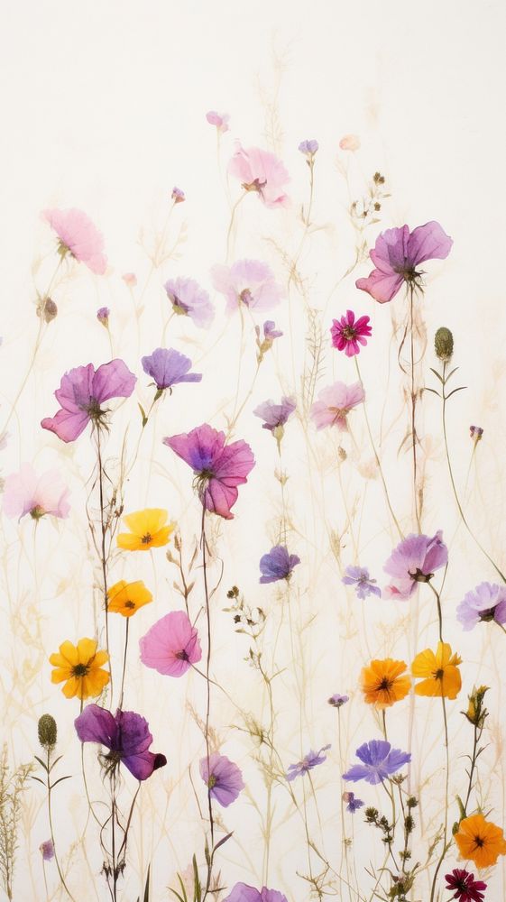 PNG Real pressed wild flowers backgrounds outdoors blossom. AI generated Image by rawpixel.