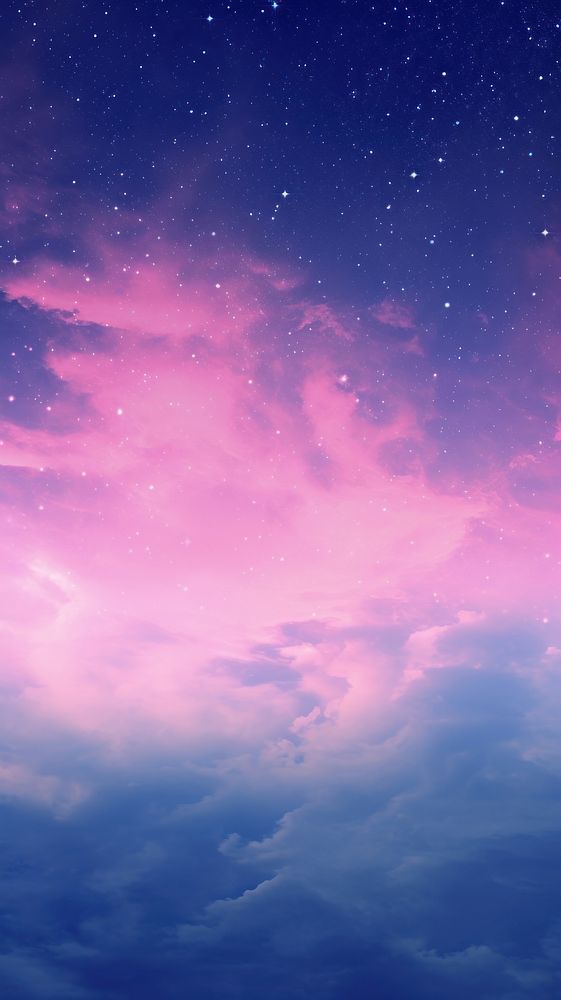  Galaxy wallpaper outdoors nature purple. AI generated Image by rawpixel.