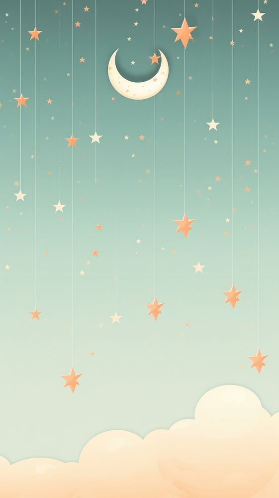  Cute moon backgrounds astronomy outdoors. AI generated Image by rawpixel.