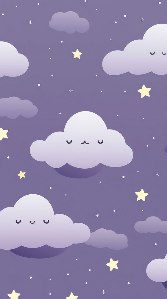  Cute moon backgrounds astronomy pattern. AI generated Image by rawpixel.