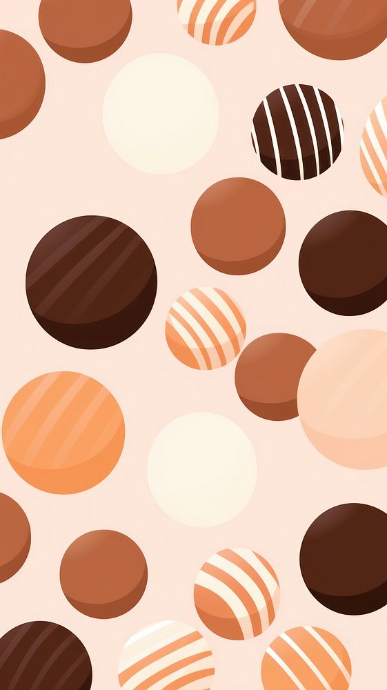  Cute assortment of fine chocolate candies pattern backgrounds sweets. AI generated Image by rawpixel.
