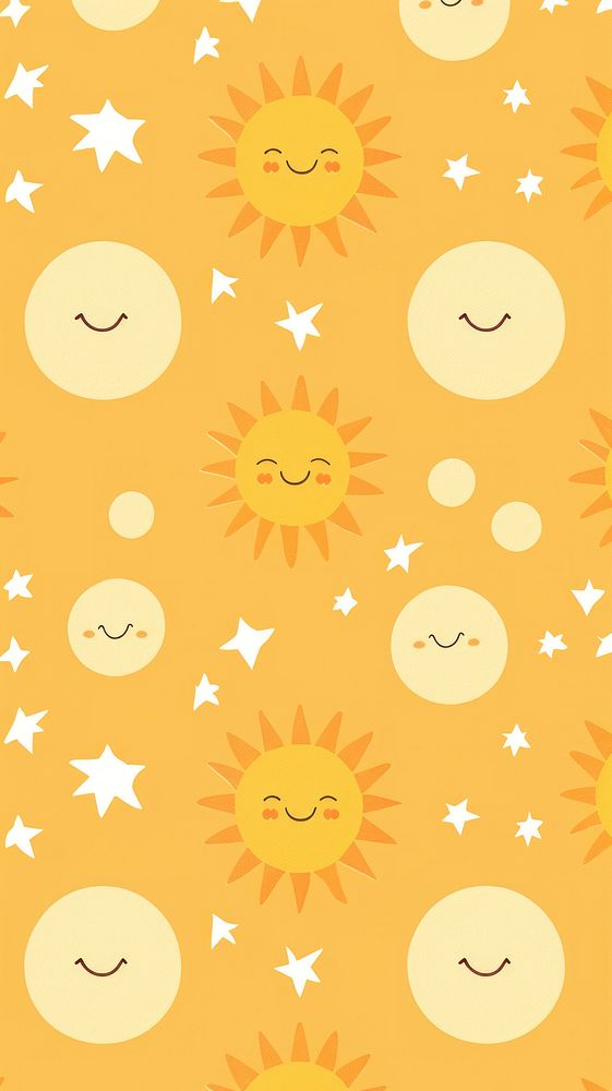  Summer pattern sun backgrounds. AI generated Image by rawpixel.