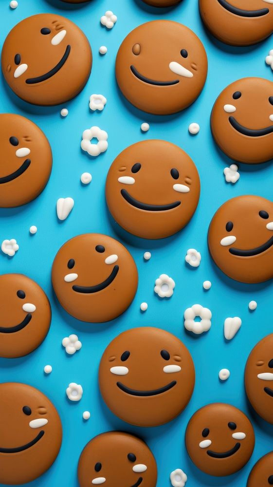  Cute Summer gingerbread cookie backgrounds. AI generated Image by rawpixel.