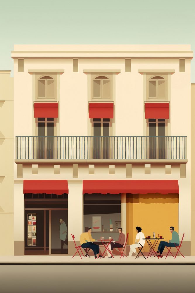 Spain town architecture outdoors. AI generated Image by rawpixel.