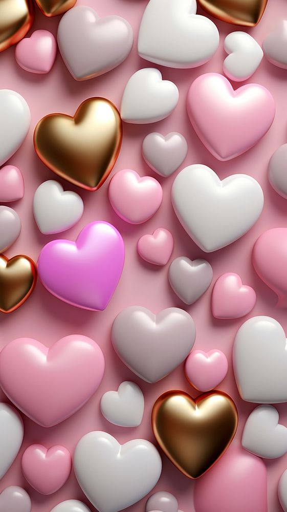  Multicolored Heart heart backgrounds love. AI generated Image by rawpixel.