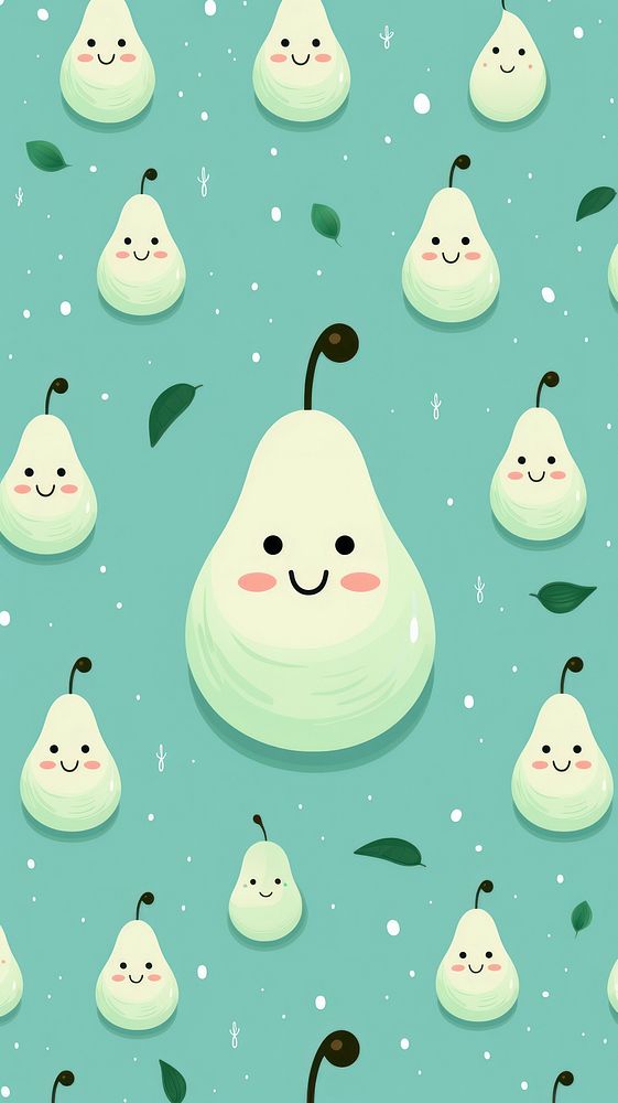  Pear background backgrounds pattern plant. AI generated Image by rawpixel.