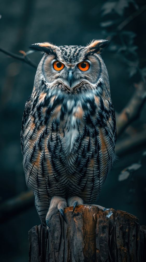 Owl animal plant bird.