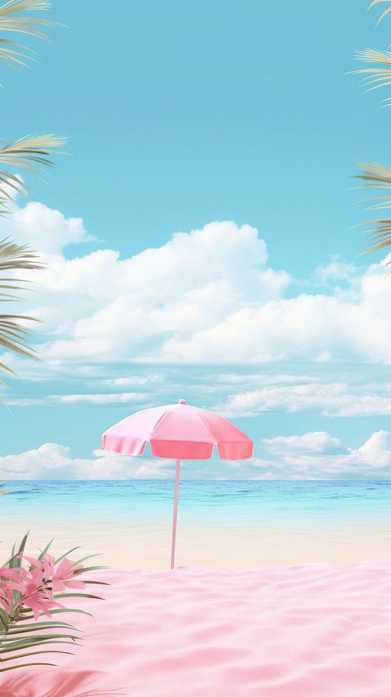  Summer outdoors nature beach. AI generated Image by rawpixel.