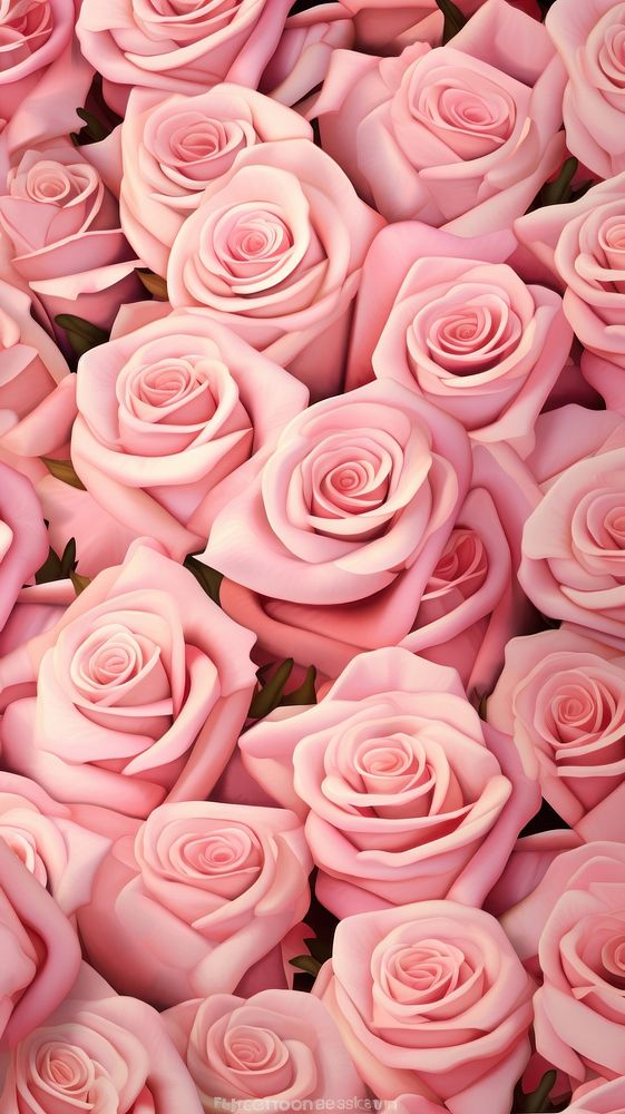  Pink roses backgrounds pattern flower. AI generated Image by rawpixel.