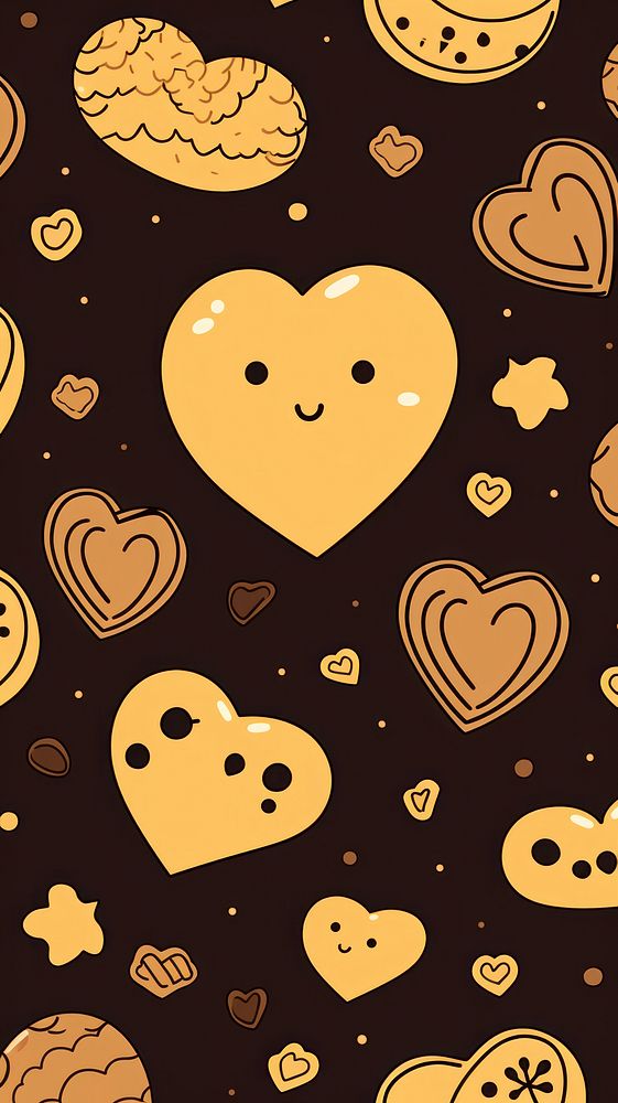  Cute cookie pattern backgrounds wildlife. AI generated Image by rawpixel.