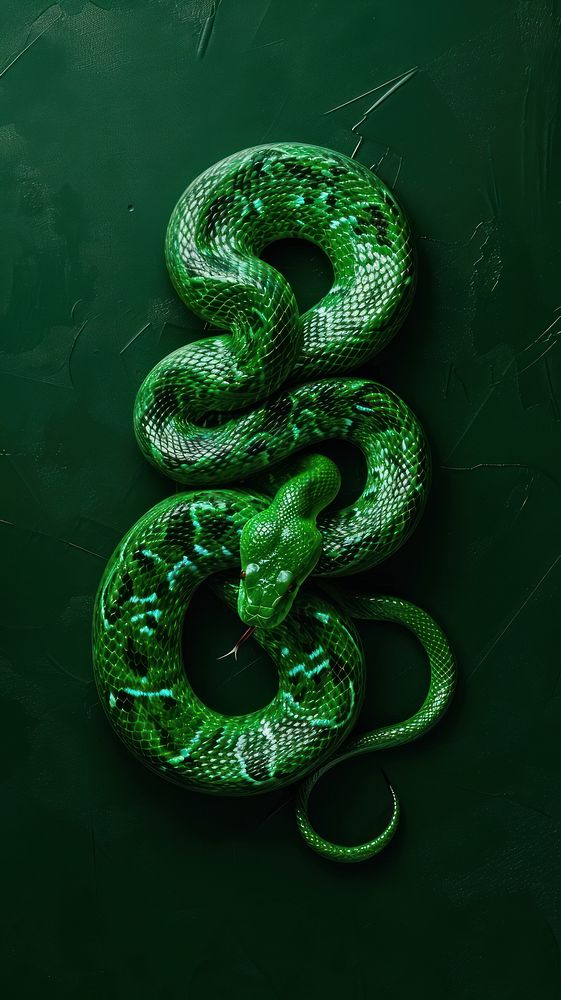 Aerial top down view of Snake snake reptile animal.