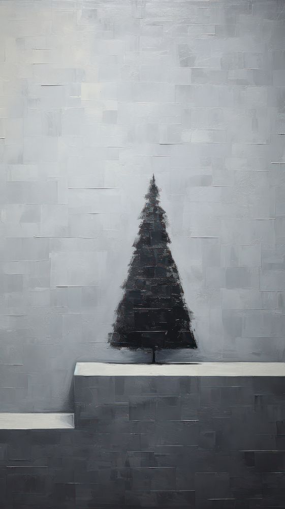 Minimal space a christmas tree architecture plant fir.