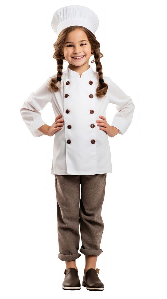 Baker chef costume uniform child. AI generated Image by rawpixel.