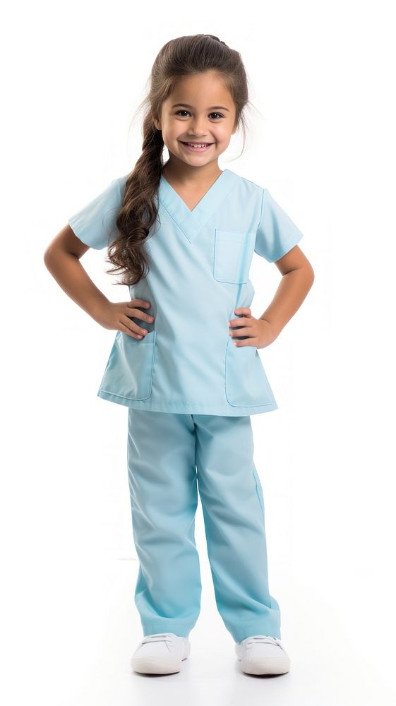 Registered Nurse child kid stethoscope. AI generated Image by rawpixel.