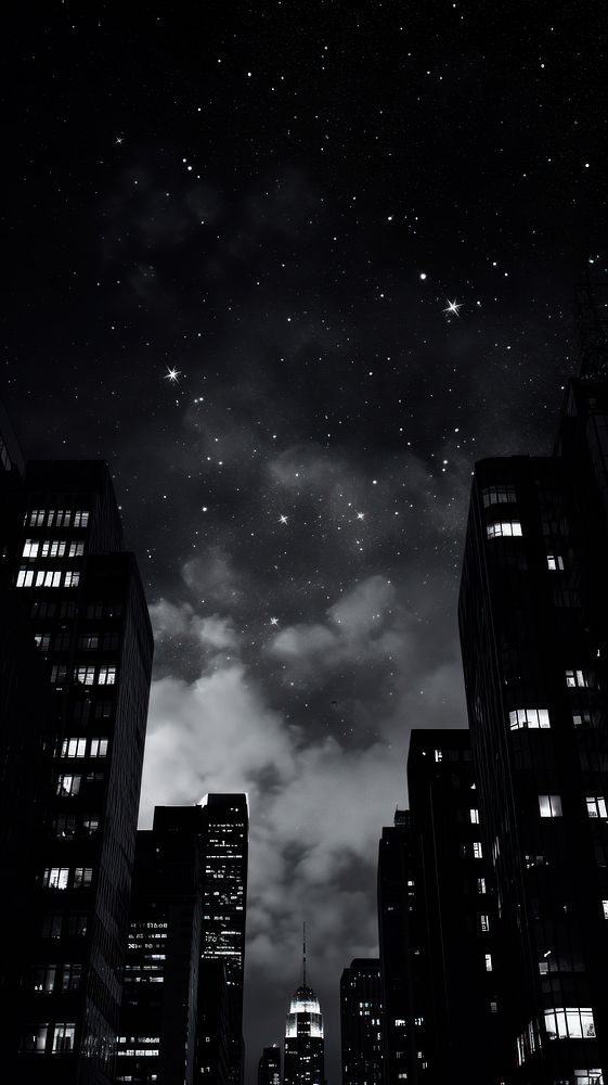 Photography night sky city architecture metropolis.
