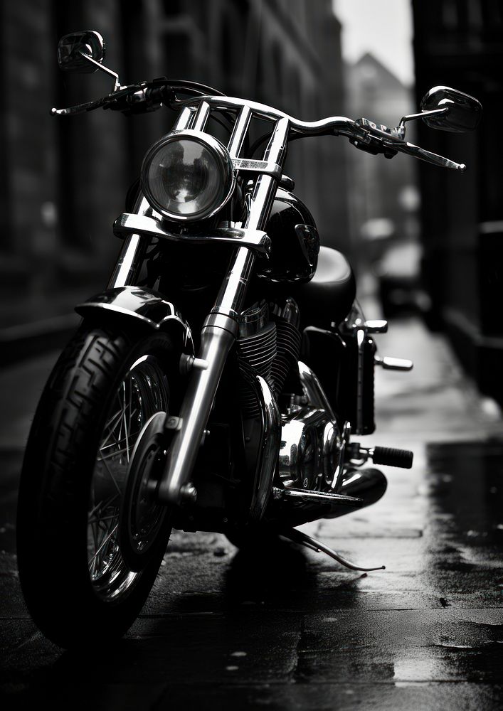 Aesthetic Photography of motorcycle vehicle black transportation.