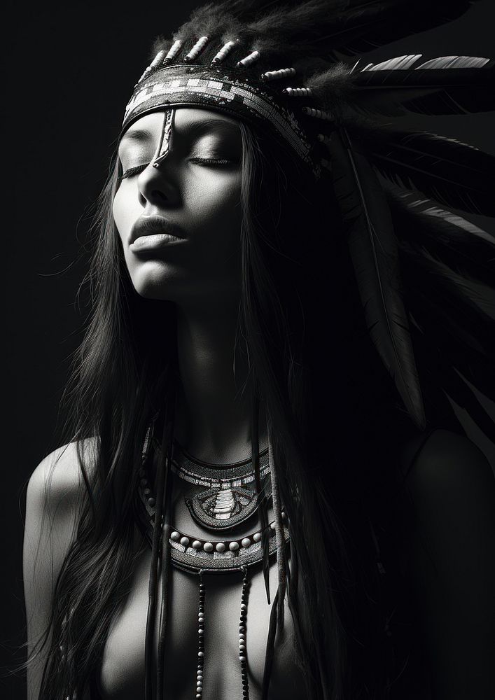 Aesthetic Photography of native american photography portrait adult.