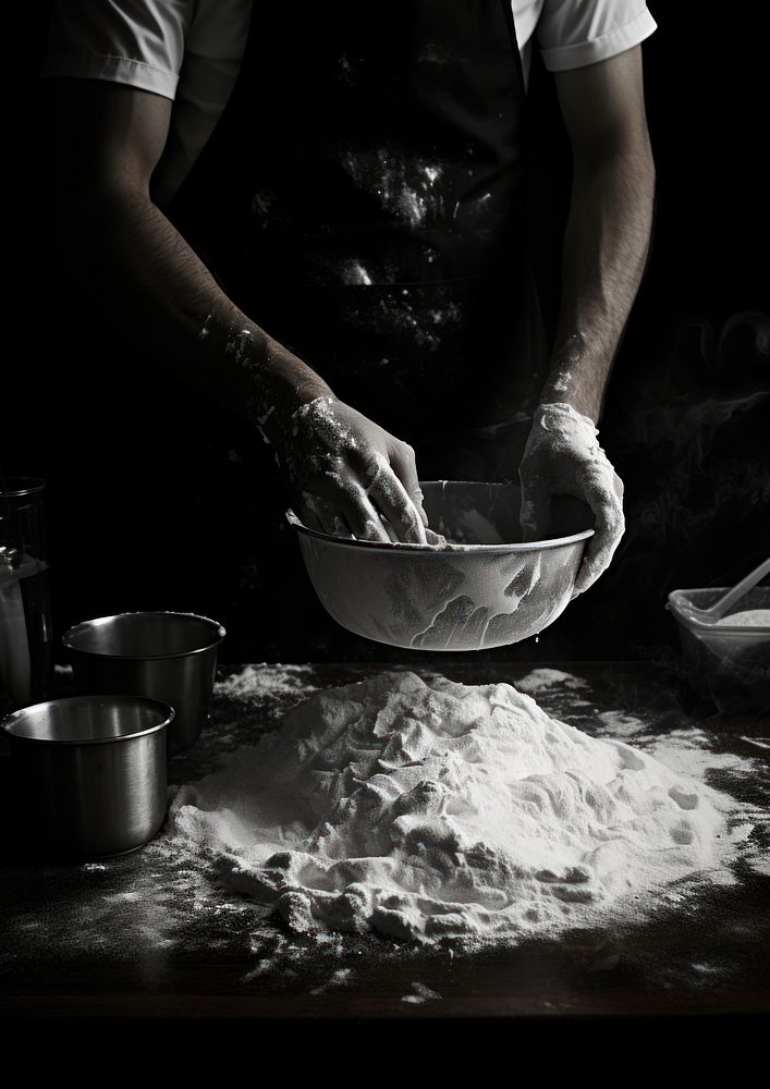 Aesthetic Photography of baking cooking adult black.